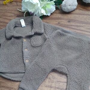 Cozy Brown Sherpa Baby Set 18 Months